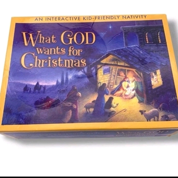 What God Wants for Christmas An Interactive Kid Friendly Nativity Complete - Picture 1 of 13